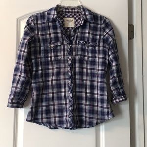 Navy Plaid Shirt